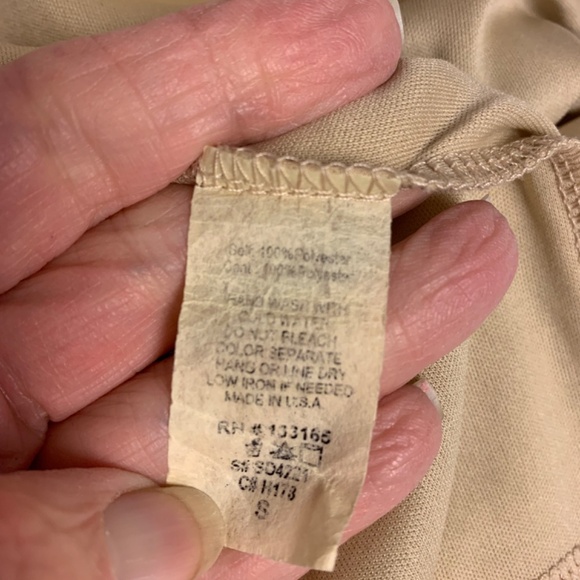 Mallory dress SZ S vintage crochet lace tan cottagecore mini whimsical fairy - Picture 8 of 11